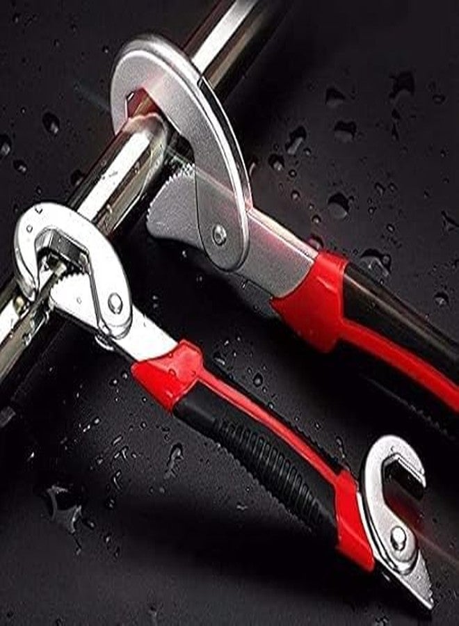KACHKIT Ornaments All In One Multipurpose Auto Adjustable Universal Quick Grip Wrench Spanner Set Tools- Multi Purpose Nut, Bolts, Hand Tools Nuts And Bolts Tools Wrench Combo (Pcs -2). - Image 3